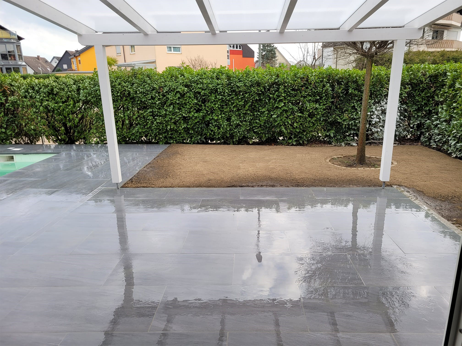 Keramikplattenverlegung